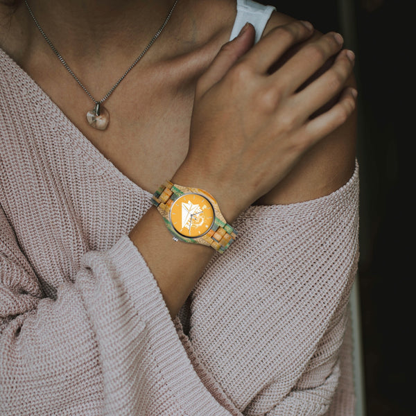 The JL Camouflage Wooden Watch