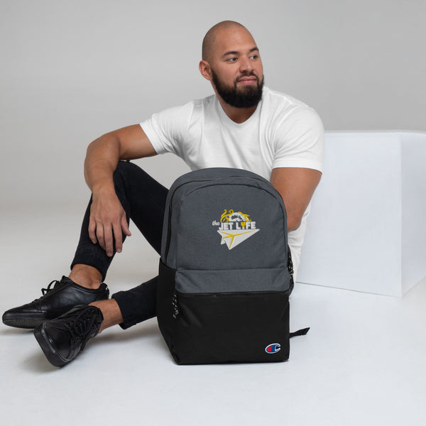 The JetLyfe Embroidered Champion Backpack (Logo)