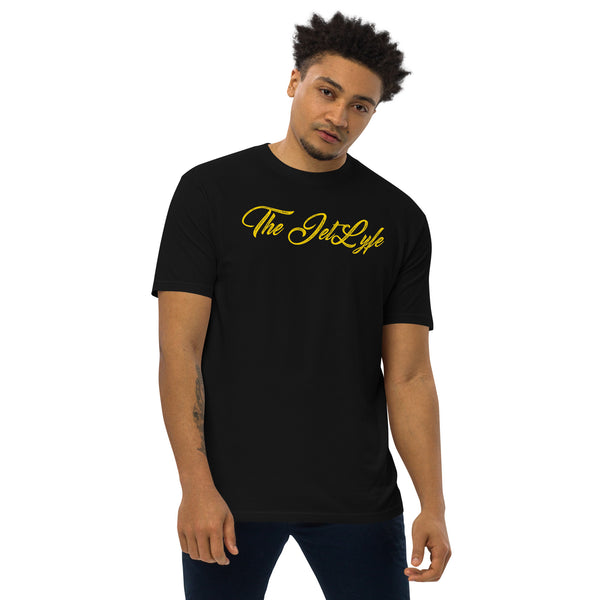 The JetLyfe Crooked Letter Tee (Gold)