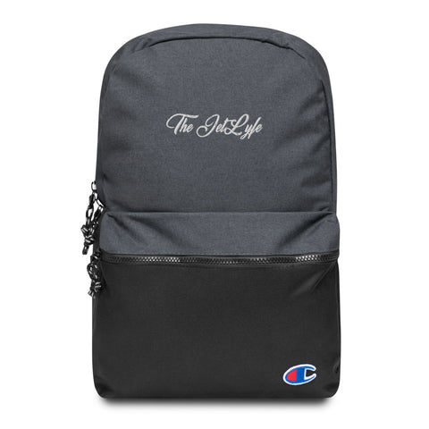 The JetLyfe Embroidered Champion Backpack